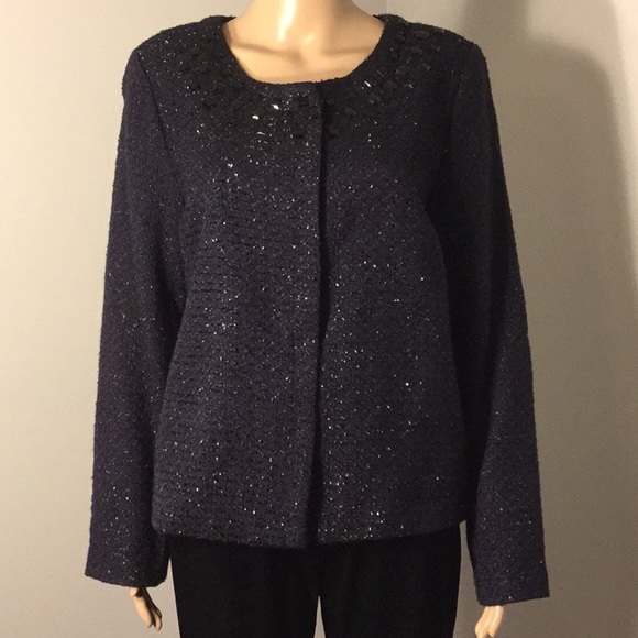 Fashion Bug Jackets & Coats Fashion Bug Sparkly Black Lined Jacket